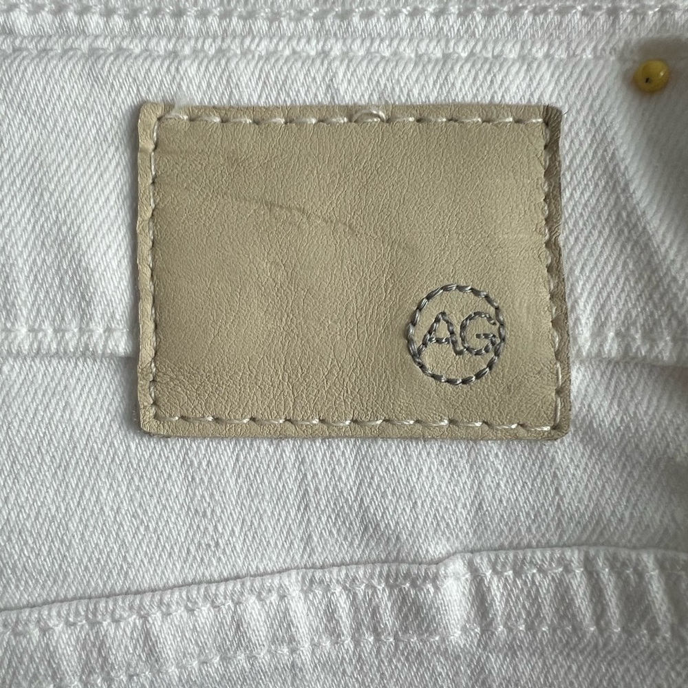 NWT AG EX BOYFRIEND SLIM slouch WHITE JEANS - Picture 8 of 15